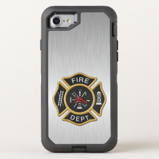 Fire Department Badge Deluxe OtterBox Defender iPhone SE/8/7 Case