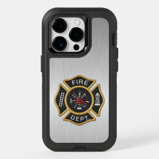 Fire Department Badge Deluxe OtterBox iPhone 14 Pro Case