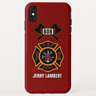 Fire Department Badge Name Template iPhone XS Max Case