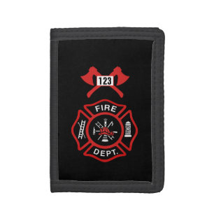 Fire Department Badge Trifold Wallet