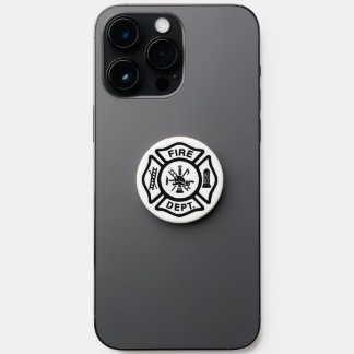 Fire Department Black Maltese Cross PopSocket