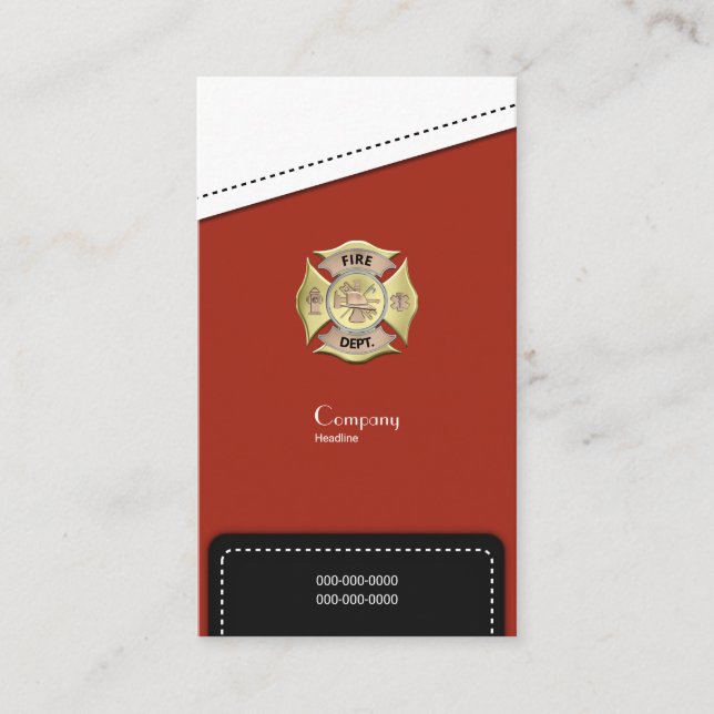 Fire Department Business Card (Front)