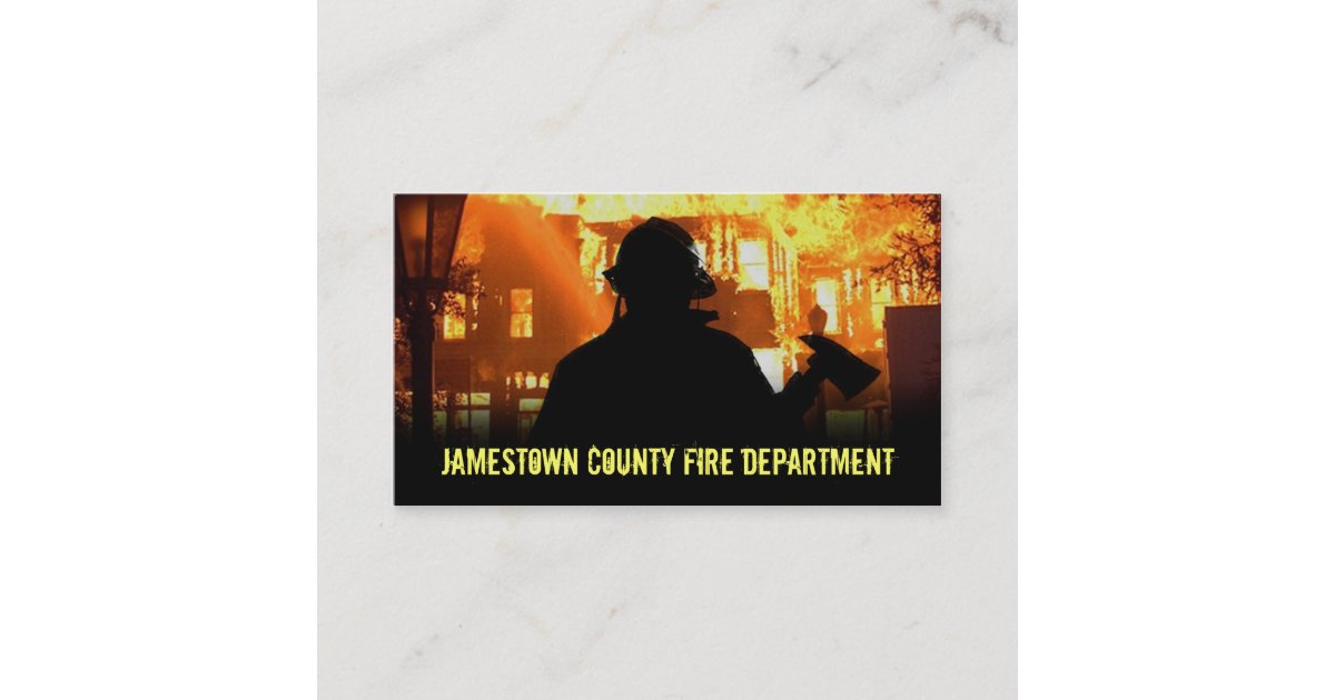Fire Department Business Cards | Zazzle