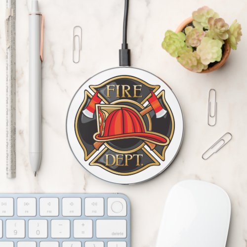 FIRE DEPARTMENT CHARGE ME UP  WIRELESS CHARGER 