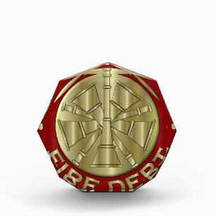 Fire Department Chief Brass Symbol Award