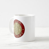 Fire Department Chief Brass Symbol Coffee Mug (Front Left)