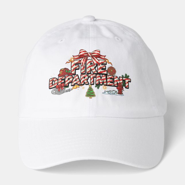 Fire Department Christmas Hat  (Front)