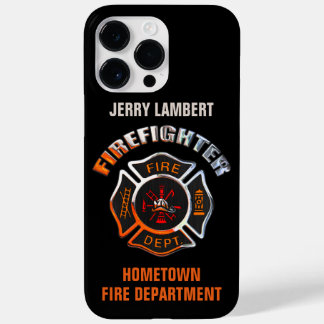 Fire Department Chrome Name Template Case-Mate iPhone 14 Pro Max Case