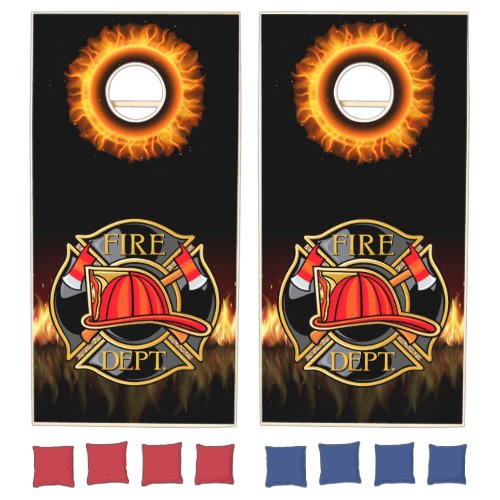 Fire Department Cornhole Game Board