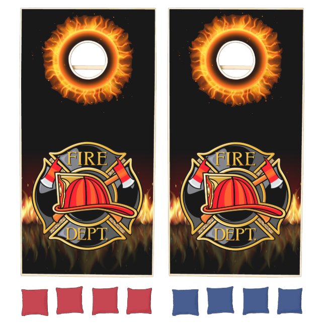 Fire Department Cornhole Game Board (Set)