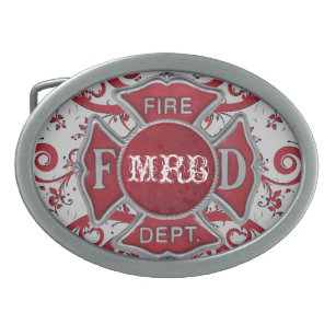 custom fire department belt buckles