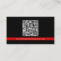 Fire Department Custom QR Code Logo Firefighter Business Card | Zazzle