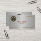 Modern Minimal Firefighter | Fire Inspector Business Card | Zazzle.com