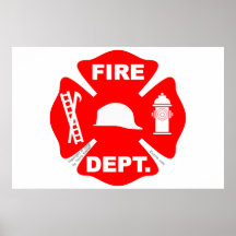 Fire Department Emblem - Poster