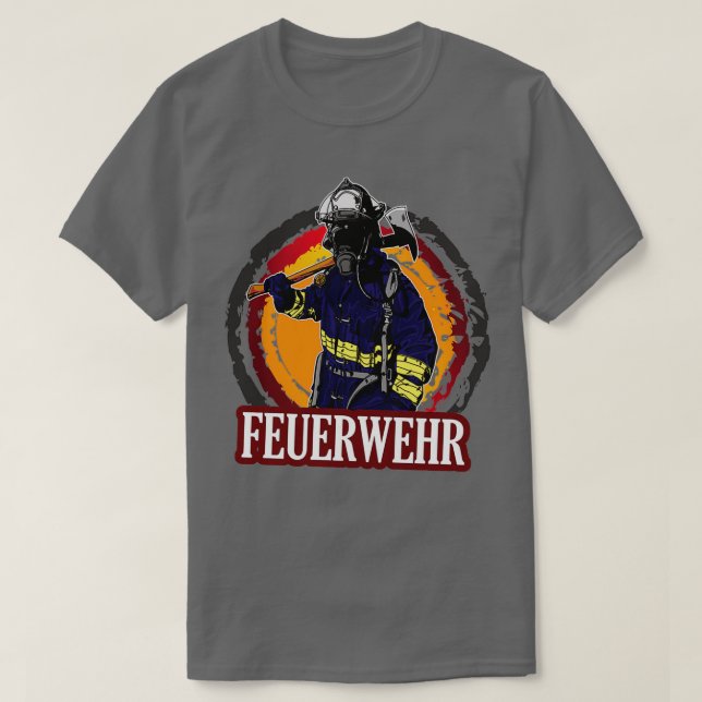 Fire Department Firefighter 112 Gift  T-Shirt (Design Front)