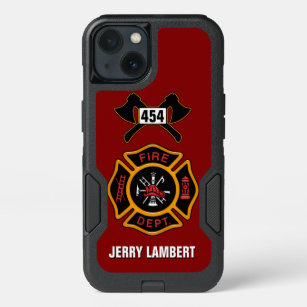 Fire Department Firefighter Badge Name Template iPhone 13 Case