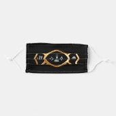 Fire Department Firefighter Gold Adult Cloth Face Mask (Front, Folded)