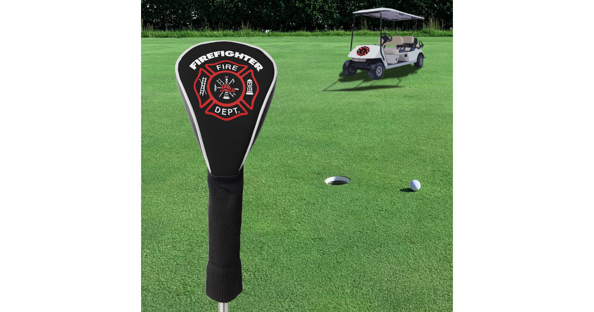 Fire Department Firefighter Golf Head Cover Zazzle