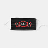 Fire Department Firefighter Red Adult Cloth Face Mask (Front, Folded)