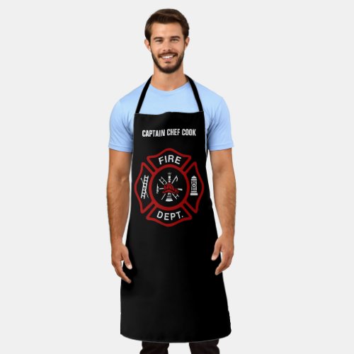Fire Department Firefighter Red Apron