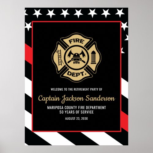 Fire Department Firefighter Retirement Welcome