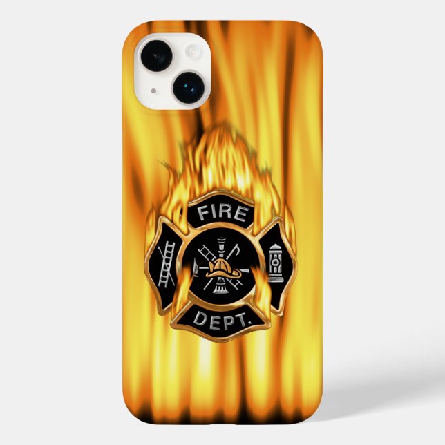 Fire Department Flames Case-Mate iPhone Case (Back)