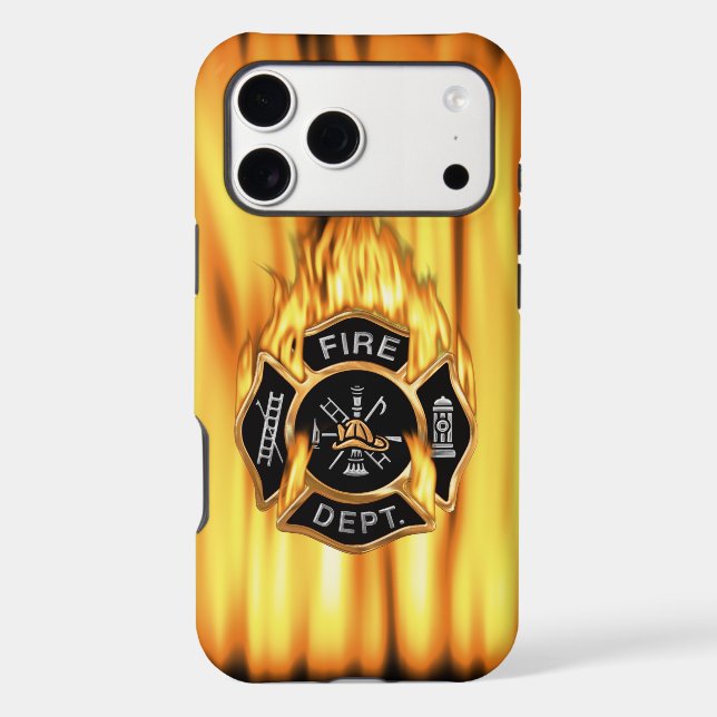 Fire Department Flames Iphone Case (Back)