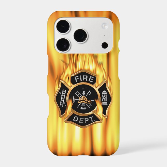 Fire Department Flames Iphone Case (Back)