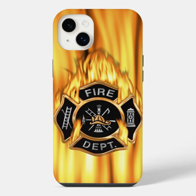 Fire Department Flames Iphone Case (Back)