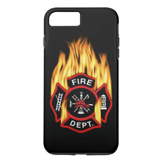 Fire Department Flaming Badge iPhone 8 Plus/7 Plus Case