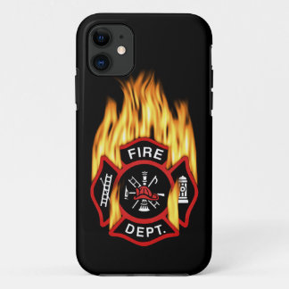 Fire Department Flaming Badge iPhone 11 Case