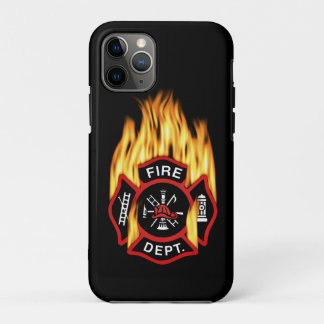 Fire Department Flaming Badge iPhone 11 Pro Case
