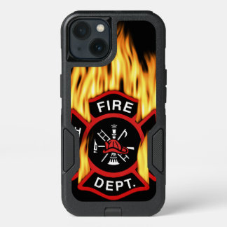 Fire Department Flaming Badge iPhone 13 Case