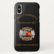 Fire Department Gold And Silver Wife Badge
