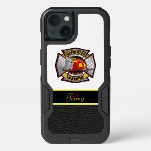 Fire Department Gold And Silver Wife Badge iPhone 13 Case
