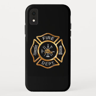 Fire Department Gold Badge iPhone XR Case