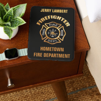Fire Department Gold Name Template Kindle Cover