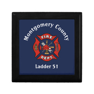 Fire Department Logo Custom Gift Box