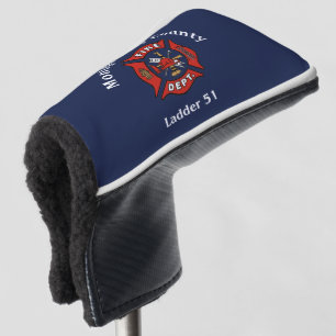 Fire Department Logo Custom   Golf Head Cover