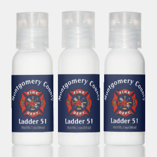 Fire Department Logo Custom  Hand Lotion