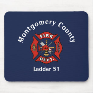 Fire Department Logo Custom Mouse Pad