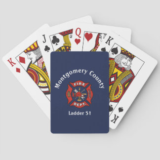 Fire Department Logo Custom  Poker Cards