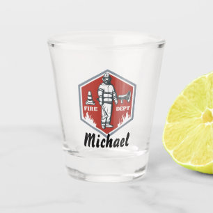 Fire Department Logo Shot Glass