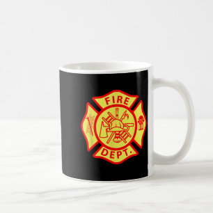 Fire Department Logo Uniform Fireman Symbol Firefi Coffee Mug