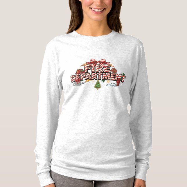 Fire Department Long Sleeve T-Shirt (Front)