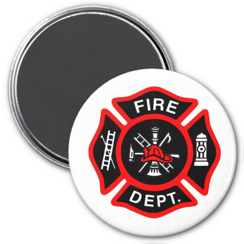 Fire Department Maltese Cross Magnet