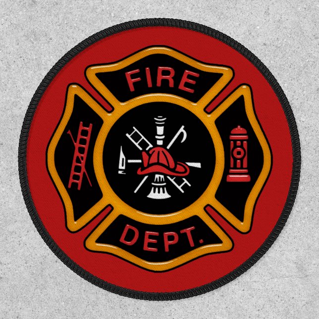 Fire Department Maltese Cross Patch (Front)
