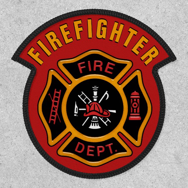 Fire Department Maltese Cross Patch (Front)