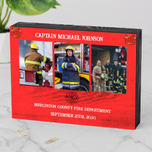 Fire Department Retirement Gifts Personalized Wooden Box Sign
