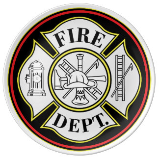 Fire Department Plates | Zazzle